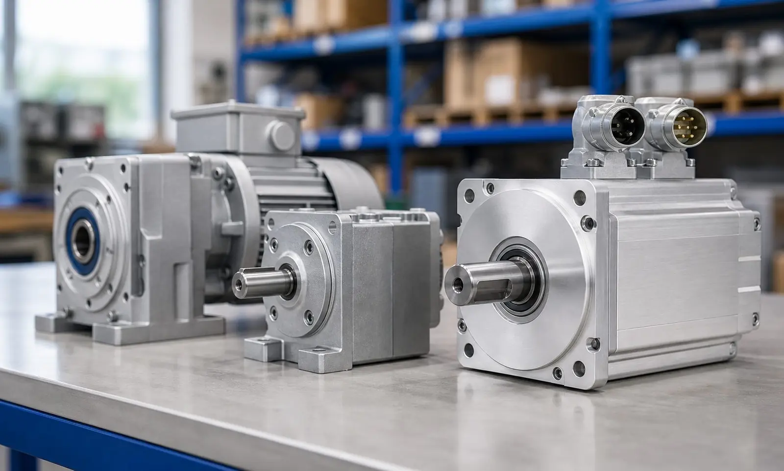 Lenze-artige Motoren, Servomotoren und Getriebemotoren