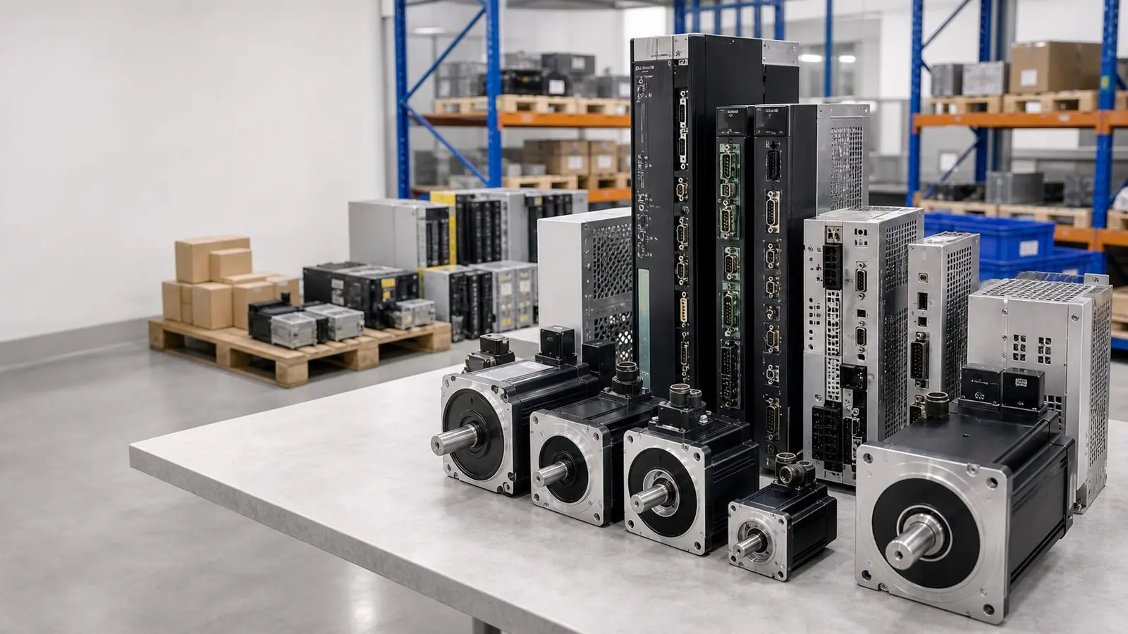Servomotoren und Servo Drives im Lager